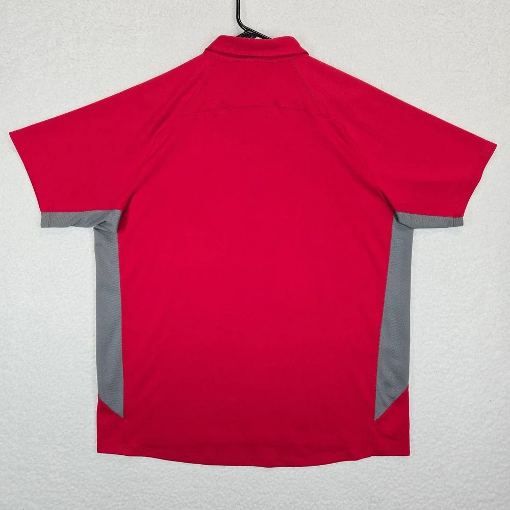 The North Face Mens Polo Shirt XL Red VaporWick Performance Gorpcore Hiking XL